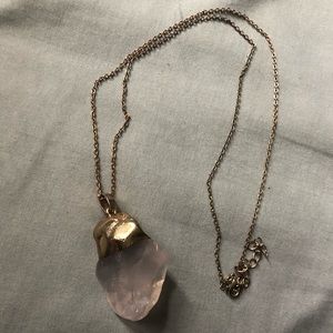 Rose quartz necklace
